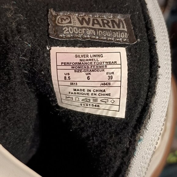 Merrell Decora Chant Women Snow Boots J48428 Size 8.5 White Faux Leather - Picture 14 of 16